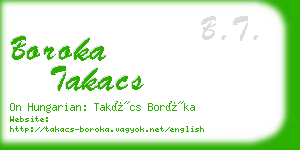 boroka takacs business card